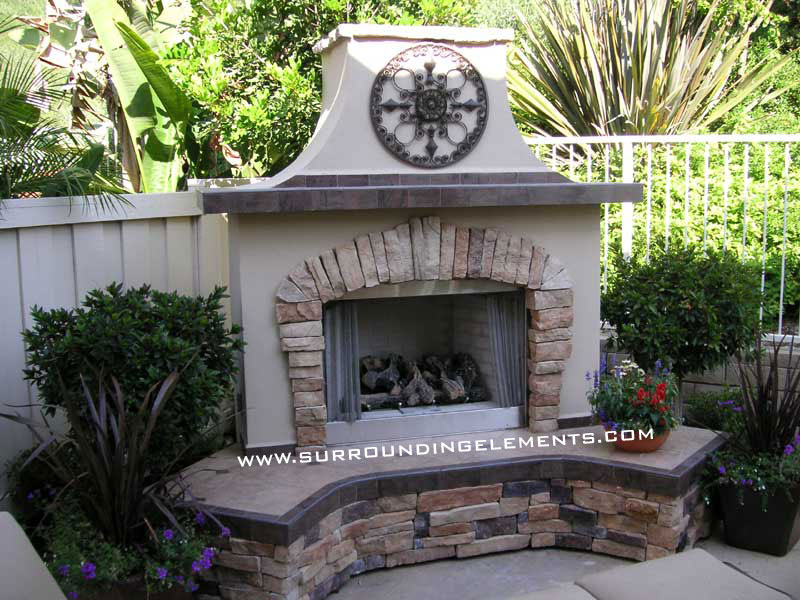 Outdoor Fireplaces by Surrounding Elements